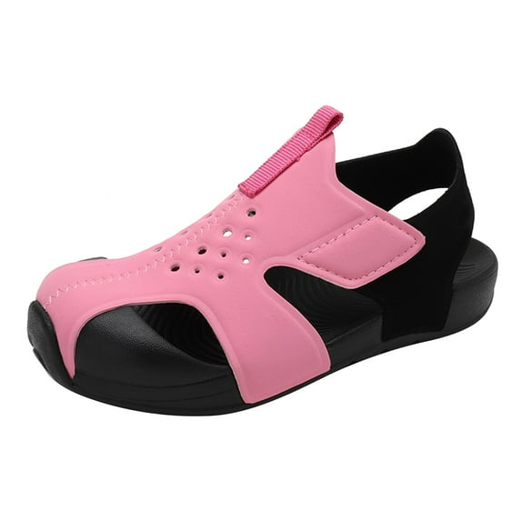 Gubotare Sandals for Boys Boy's Girl's Outdoor Athletic Strap Breathable Closed-Toe Water Sandals (Toddler/Little Kid/Big Kid) Size 8 (Light Pink,8 Toddler)