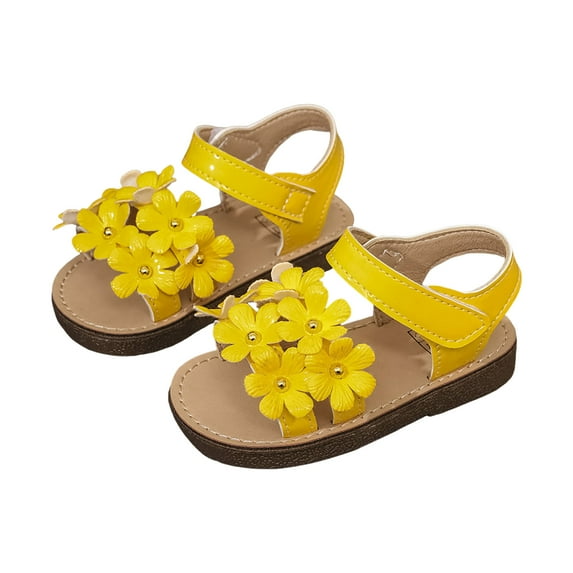 Gubotare Sandals Girl Dressy Summer Girls Strappy Summer Sandals Open-Toe Fashion Cute Dress Sandals for Little Big Kids (Silver,13)