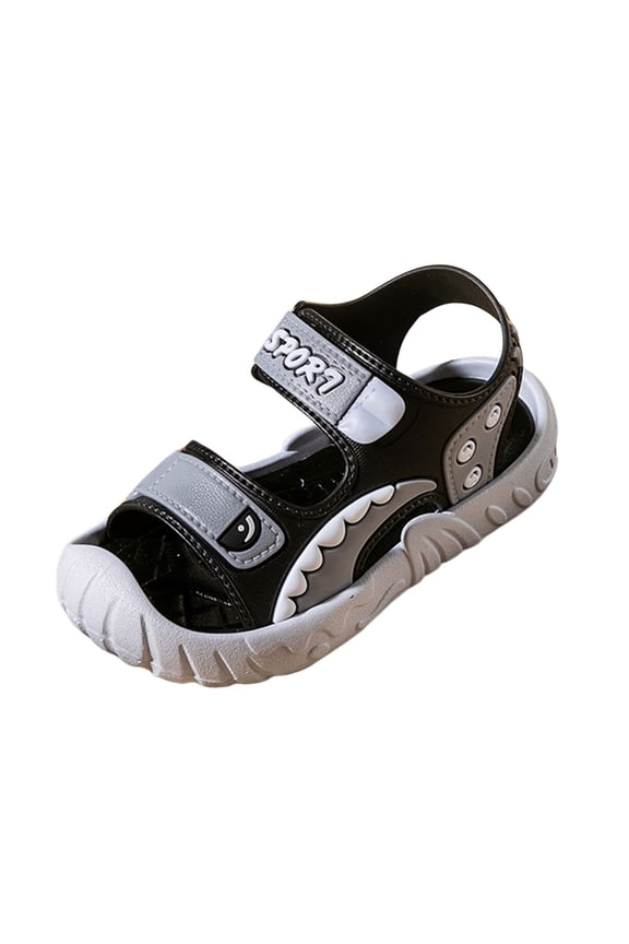 Sandals Kids Unisex-Child Casual Sandal Vintage Sport Outdoor Summer Sandals Open Toe Hiking Water Shoes for Boys Girls Size 8 (Grey,8 Toddler)