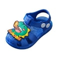thumbnail image 1 of Gubotare Sandals Toddler Boy Wide Boys Girls Anti Slip Cartoon Sandals for Outdoor Walking Size 6 (Blue,Toddler 6), 1 of 8