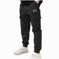 thumbnail image 1 of Gubotare School Uniform Pants for Boys Boys' School Uniform Twill Pants, Flat Front & Comfortable Waistband Size 9-10 (Black,9-10 Years), 1 of 6