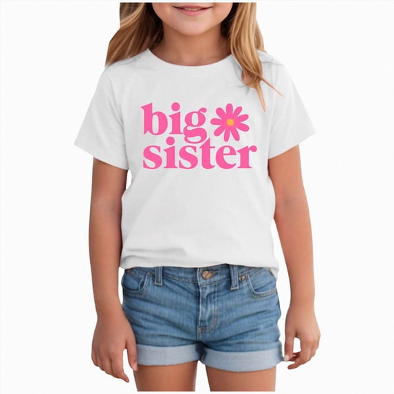 Gubotare Shirts for Girls Preppy Girls Short Sleeve T-Shirts Crop Top Short Sleeve Round Neck Loose Basic Tees for Summer (White,9-10 Years)