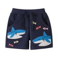 thumbnail image 1 of Gubotare Shorts Boy Baby Boys Girls Sport Shorts Summer Solid Cotton Jogger Active Shorts Casual Harem Pants (Dark Blue,Size 1-2 Years), 1 of 9