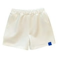 thumbnail image 1 of Gubotare Shorts Boy Toddler Kids Boys Shorts Athletic Shorts with Drawstring Boys Basketball Running Shorts (White,Size 5-6 Years), 1 of 3
