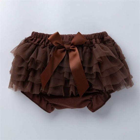 Gubotare Shorts Girls Toddler Girls Dance Bike Short Breathable Playgrounds Gymnastics Shorts Girl Jeans (Coffee,3-6 Months)