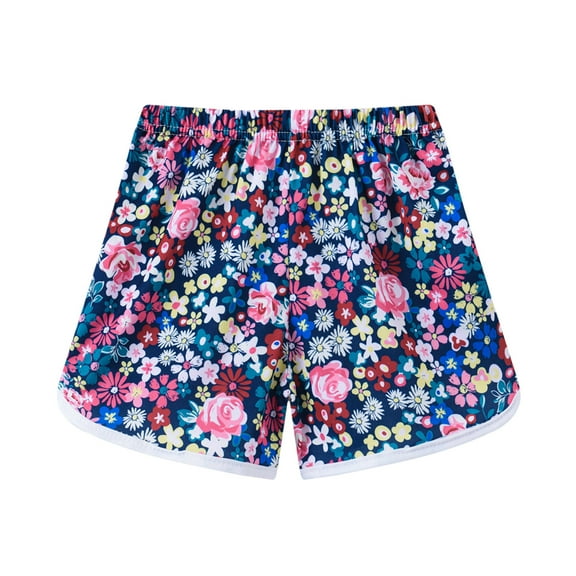 Gubotare Shorts Girls Toddler Kids Girls Elastic Waist Casual Shorts Pants Clothes Skirts with Shorts for Girls (Blue,3 Year)