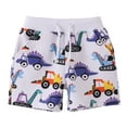 thumbnail image 1 of Gubotare Shorts Toddler Boy Baby Boys Girls Athletic Shorts Cotton Soild Color with Drawstring (White,Size 1-2 Years), 1 of 9