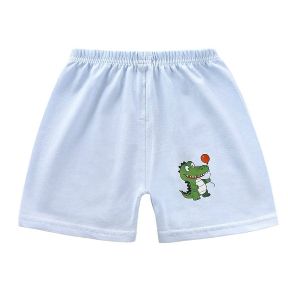Gubotare Shorts Toddler Boy Unisex Baby Boys Girls Summer Solid Color Cotton Sport Jogger Shorts Casual Elastic Waist Active Shorts Pants (Light Blue,Size 3-9 Months)