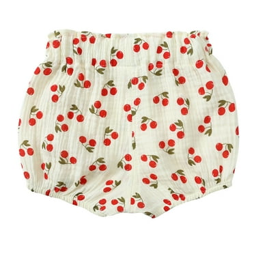 Gubotare Shorts for Girls Unisex Training Training Shorts Youth Girls (Red,12-18 Months)