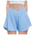 thumbnail image 1 of Gubotare Shorts for Toddler Girls Running Shorts Athletic Track Workout Lightweight Sports Shorts Size 9-10 (Light Blue,9-10 Years), 1 of 4