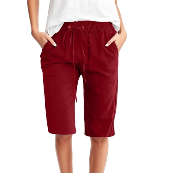 Gubotare Shorts for Women High Rise Relaxed Fit Rolled Short, XL