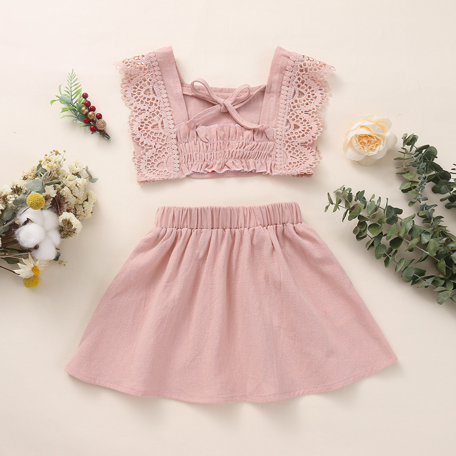 Kids Girls' Shirt & Skirt 2 Pieces Sleeveless main image 1