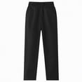 thumbnail image 1 of Gubotare Slacks for Boys Uniforms Pull-On Pant with Boxer Elastic Waistband for Girls and Boys Size 8-9 (Black,8-9 Years), 1 of 4