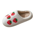 thumbnail image 1 of Gubotare Slippers Women Slipper House Slippers for Women Men Plush Warm Fuzzy Slippers Fluffy Bedroom Shoes Indoor Slip On Size 6 (Red,6), 1 of 6