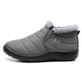 thumbnail image 1 of Gubotare Snow Boots for Men Wide Mens Casual Shoes Slip On Oxford Comfortable Anti-Slip Lightweight Ankle Boot (Grey,9.5), 1 of 5