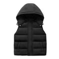 thumbnail image 1 of Gubotare Softshell Vest Kids Boys Puffer Vest Lightweight Sleeveless Zip-Front Jacket with Pockets, Kids Outerwear Size 10-11 (Black,10-11 Years), 1 of 9