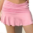 thumbnail image 1 of Gubotare Sparkly Skirt For Women Women's Y2K Flap Pocket Low Waist Cargo Mini Skirt,Pink S, 1 of 2