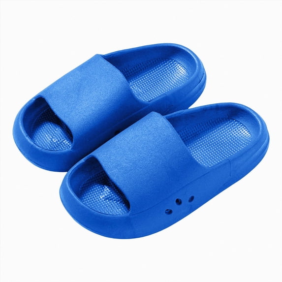 Gubotare Summer Children's Slippers Kids Cloud-Like Comfort Slides Boys Girls Shower Slippers Slip on Slide Sandals Non-slip Summer Beach Pool Shoes Size 12(Sky Blue,12 Toddler)