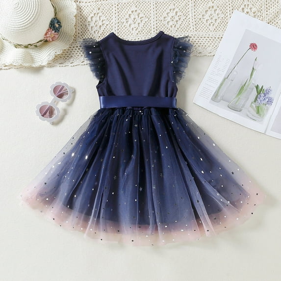 Gubotare Summer Dresses Winter Toddler Girl Clothes Long Sleeve Girls Dresses for Kids,BU1 6-7 Years