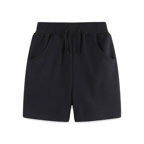 Gubotare Summer Shorts for Toddler Boys Youth Dry-Fit Active Athletic Basketball Gym Shorts with Pockets Boys & Girls,Black 6-7 Years