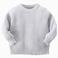 thumbnail image 1 of Gubotare Sweater Baby Boys Boys Crewneck Long Sleeve Pullover Sweaters Knitted Sweater Tops 12 18 Months (Grey,12-18 Months), 1 of 8