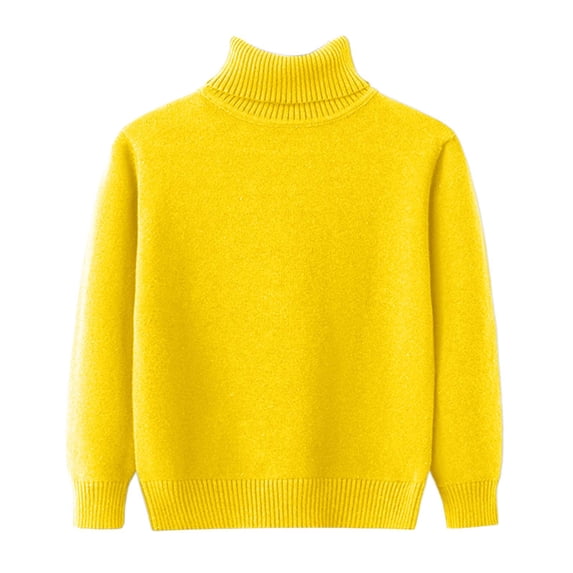 Gubotare Sweater for Kids Boys Crew Neck Long Sleeve Sweatshirt - Soft Pullover Sweaters for Youth Kids Boys Size 5T 6T (Yellow,5-6 Years)