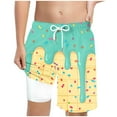 thumbnail image 1 of Gubotare Swim Shorts Boys Ice Cream Boys Swim Trunks Baby Kids Swimwear Summer Toddler Beach Board Shorts (Mint Green,Size 8-9 Years), 1 of 7