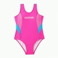 thumbnail image 1 of Gubotare Swim Suit Girls Kids Big Little Girls One-piece Jumpsuit Swimwear Adjustable Straps Open Back Bathing Suit Size 8-9 (Hot Pink,8-9 Years), 1 of 7