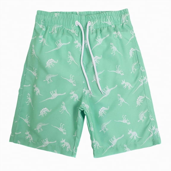 Gubotare Swim Trunks for Boys Boys Board Short Swim Trunks Big Kids Beach Shorts Volleyball Swim Suits Sports Stretch Short Size 14-16 (Light Green,14-16 Years)