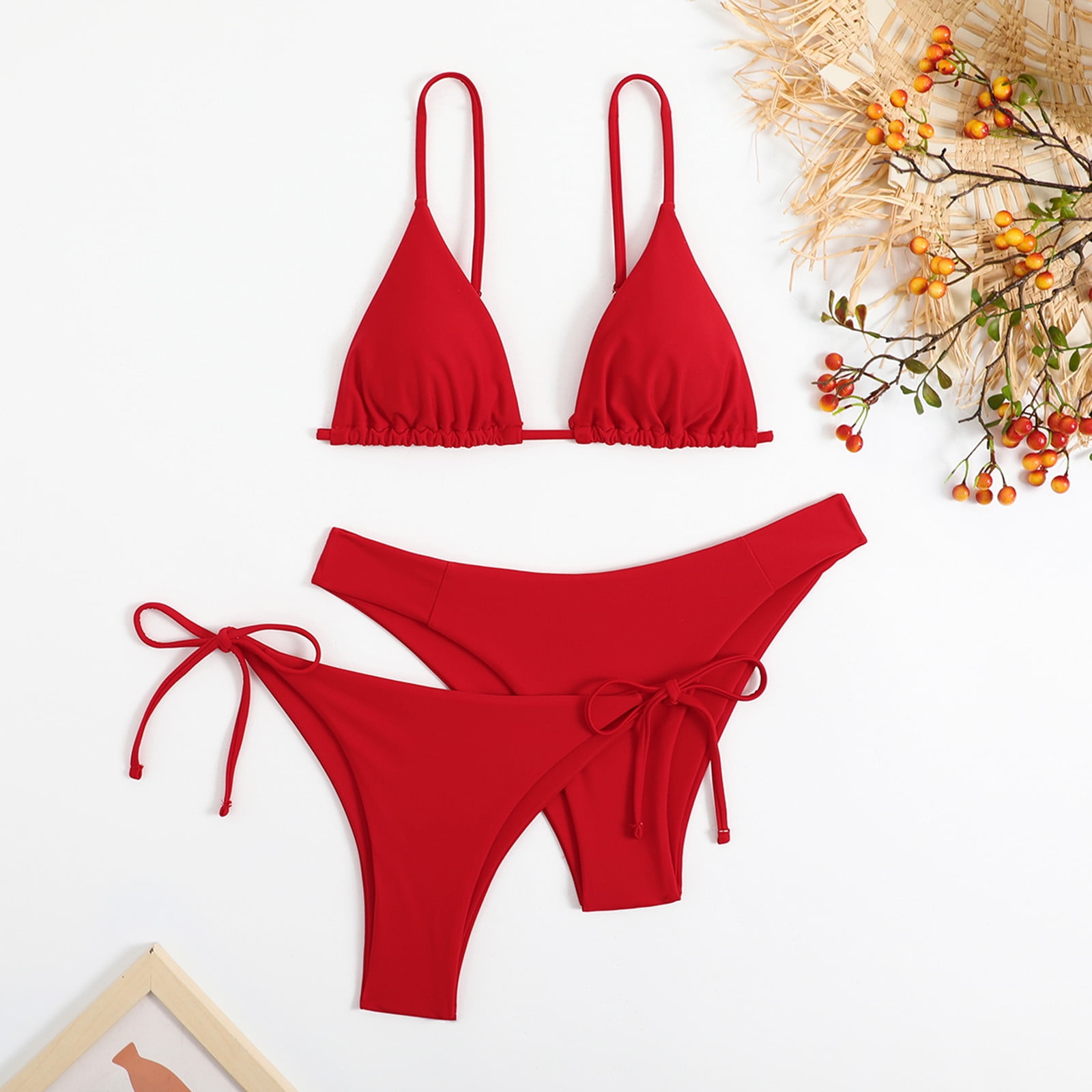 Sexy Full Piece Swimsuits for Women Women Solid Color Bikini