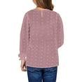 thumbnail image 1 of Gubotare T-Shirt for Girls Girls Cute Long Sleeve V Neck Chiffon Blouses Loose Soft Casual Shirts Plus Size (Pink,16-17 Years), 1 of 5