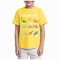 thumbnail image 1 of Gubotare T Shirts for Boys Boys Oversized T Shirts Kids Casual Crewneck Drop Shoulder Summer Basic Tees Tops Size 11-12 (Yellow,11-12 Years), 1 of 4
