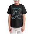 thumbnail image 1 of Gubotare T Shirts for Kids Boys Girls Shirts Graphic T-Shirt Clothes Kids Novelty Youth Short Sleeve Animal Print Tees Sizes 5-6T (Black,5-6 Years), 1 of 4