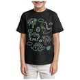 thumbnail image 1 of Gubotare T Shirts for Teen Boys Toddler Shirt for Boys T-Shirt Kids Sunday Athletic Outfit Funny Print Summer Tee Tops Sizes 2-3T (Black,2-3 Years), 1 of 4