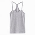 thumbnail image 1 of Gubotare Tank Top for Kids Girl's Ribbed Knit Sleeveless Round Neck Casual Baisc Crop Tank Top (Grey,160), 1 of 4