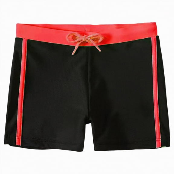 Gubotare Teen Boy Swim Trunks Boys Swim Trunks - Quick Dry Board Shorts with Drawstring Waist - Bathing Suit Swimsuit for Boys 9T 10T (Red,9-10 Years)