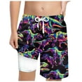thumbnail image 1 of Gubotare Teen Boy Swim Trunks Boys Swim Trunks Quick Dry Swim Shorts Lightweight Bathing Suits Side Pocket (Black,Size 8-9 Years), 1 of 7