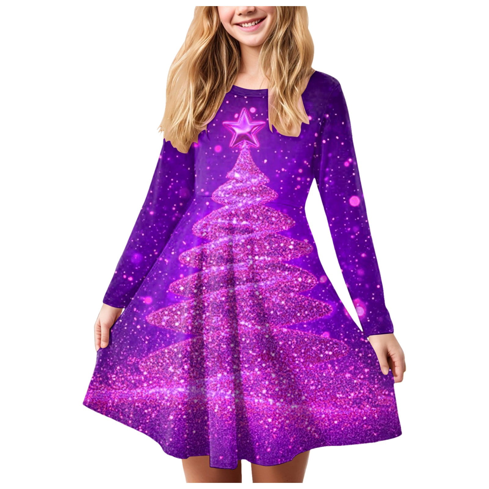 purple santa dress Women's Christmas Purple Cosplay Cape Holidays Costumes