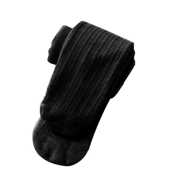 Gubotare Tights for Girls Ballet Tight for Kids:Winter Warmth Leggings with Footed Design for Girls Size 5-7 (Black,5-7 Years)