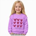 thumbnail image 1 of Gubotare Toddle Sweatshirt Girl Toddler Girl Sweatshirts Cotton Casual Crew Neck Long Sleeve Tops Pullover Sweater Shirt Size 7-8 (Purple,7-8 Years), 1 of 7