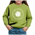 thumbnail image 1 of Gubotare Toddle Sweatshirt Girls Sweatshirts for Girls Kids Hoodies Hooded Pullover Fuzzy Cute Girl Sweatshirts Size 6T 7T (Green,6-7 Years), 1 of 4