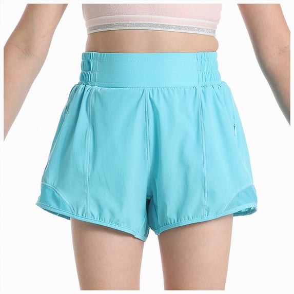Gubotare Toddler Athletic Shorts Girls Cute Shorts Casual Straight Leg Unisex Baggy Shorts 5T 6T (Sky Blue,5-6 Years)