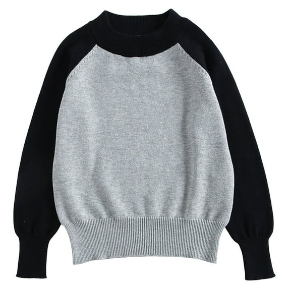 Gubotare Toddler Baby Boy Sweater Boys Sweaters Kids Sweater Boys and Toddlers' Crewneck Sweater Knit Pullover Sweater Size 12 18 Months (Grey,12-18 Months)