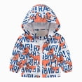 thumbnail image 1 of Gubotare Toddler Baby Casual Printed Windbreaker Lightweight Zipper Hoodie Coat Casual Jacket 1-5T (Sky Blue, 7-8 Years), 1 of 9