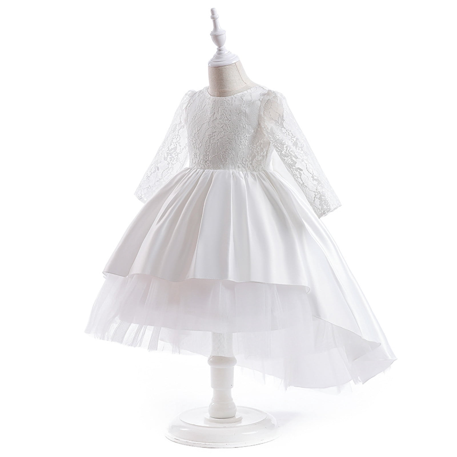 Girls' Summer Puffy Princess Dress - Lace Embroidered Cotton Dress For Ages 2-12, Special Occasion - View #10