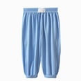 thumbnail image 1 of Gubotare Toddler Barrel Pants Girl Toddler Baby Cotton Linen Harem Pants Elastic Waist Baggy Joggers Loose Fit Casual Summer Gauze Trousers Breathable Bloomers 6 12 Months (Blue,6-12 Months), 1 of 4