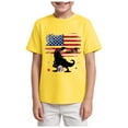 thumbnail image 1 of Gubotare Toddler Boy 4th of Julyshirt Boys' Assorted Everyday Short Sleeve Graphic T-Shirts (Yellow,Size 9-10 Years), 1 of 4