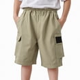 thumbnail image 1 of Gubotare Toddler Boy Basketball Shorts Performance Shorts Youth Kids Gym Sport Shorts with Pockets Compression Activewear Size 6-7 (AG,6-7 Years), 1 of 5