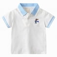 thumbnail image 1 of Gubotare Toddler Boy Dress Clothes Boys Polo Shirt Golf Grid Short Sleeve Collar Shirts Youth Stretch Quick Dry Lightweight Athletic 5T 6T (White,5-6 Years), 1 of 9