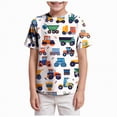thumbnail image 1 of Gubotare Toddler Boy Shirt Toddler Baby Boys T-Shirts Short Sleeve Casual Tees Kids Summer Loose Tops 3T 4T (Green,3-4 Years), 1 of 5